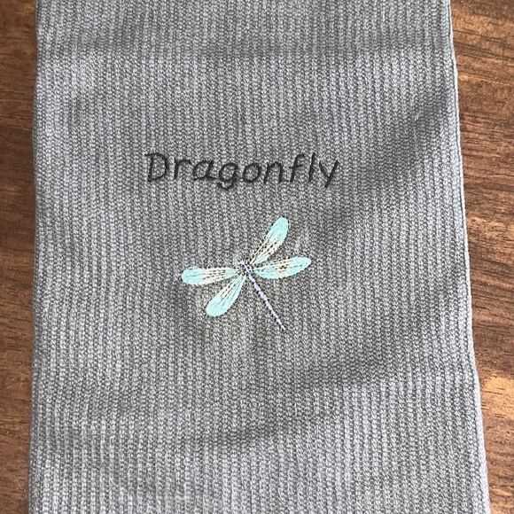 Gray Cotton Dragonfly Kitchen Bar-Mop 18” by 16” - Picture 3 of 5
